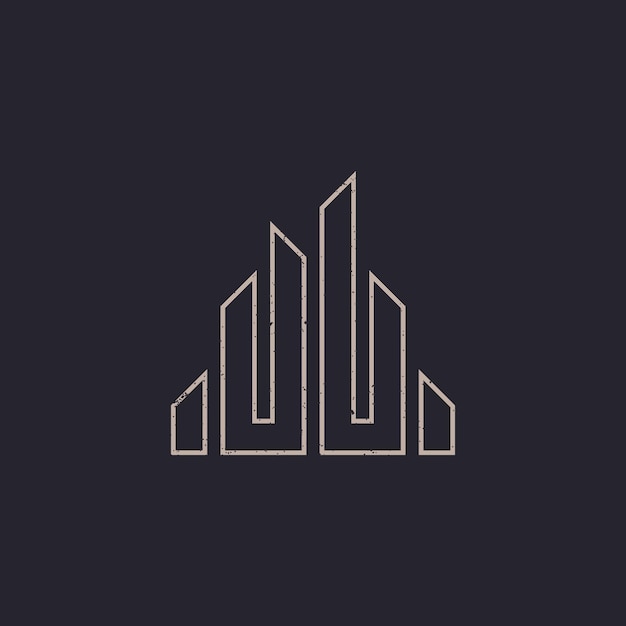 abstracte eerste letter UL-logo in bruine kleur geïsoleerd op zwarte achtergrond aangevraagd ontwerp logo