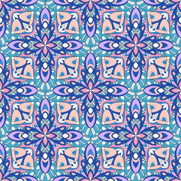 Abstracte feestelijke kleurrijke grunge etnische tribal patroon.
