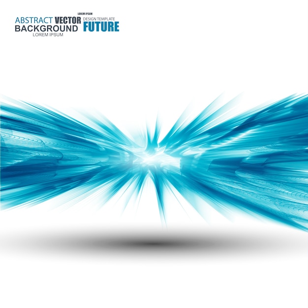 Vector abstracte futuristische blauwe golvende achtergrond