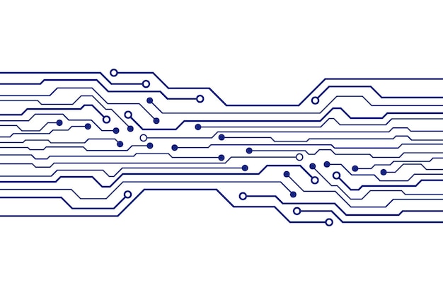 Abstracte futuristische printplaat technische achtergrond
