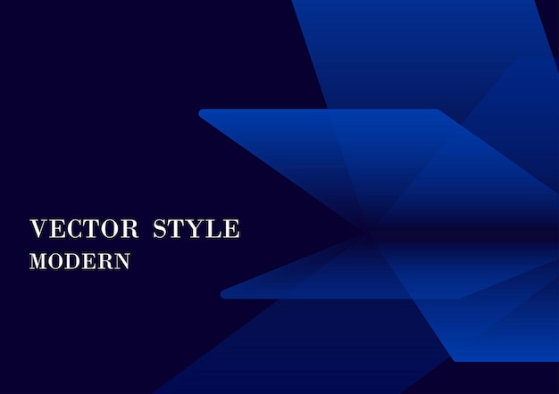 Abstracte futuristische stijl van rechthoek blauw patroon artwork cover Overlappend voor eenvoudig ontwerp achtergrond Illustratie vector