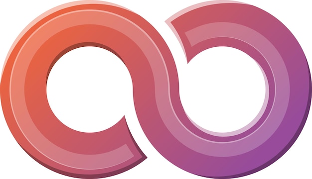 Abstracte gekruiste cirkel logo afbeelding in trendy en minimalistische stijl