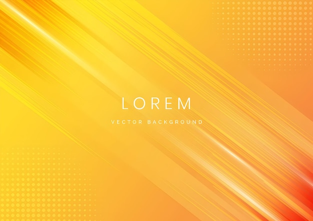 Abstracte gele en oranje achtergrond met dynamisch licht en modern ontwerp