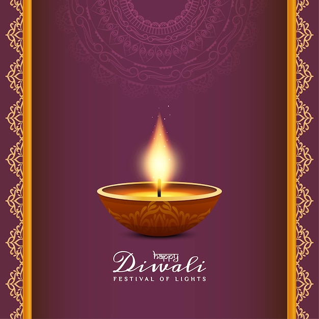 Abstracte Gelukkige Diwali-festival groetachtergrond