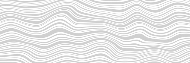 Abstracte geometrische achtergrond gebogen lijnen grijstinten vector banner