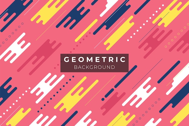 Abstracte geometrische achtergrond in felle kleuren