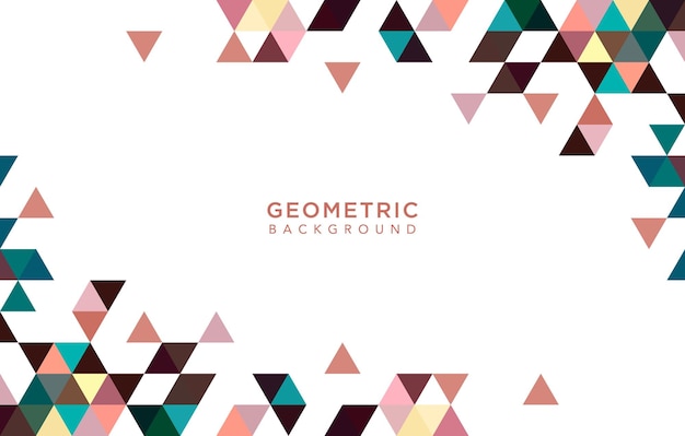 Abstracte geometrische achtergrond met driehoek vormen veelhoek vorm achtergrond