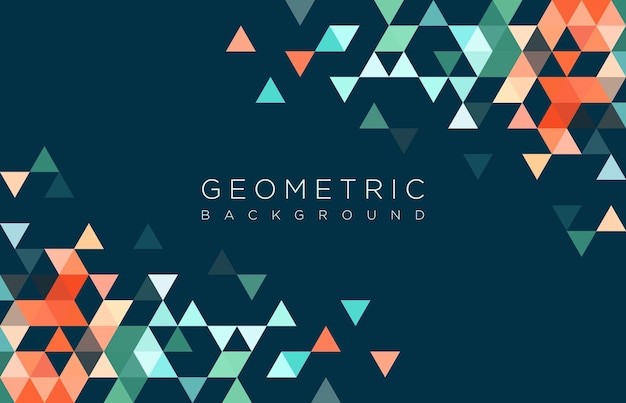 abstracte geometrische achtergrond met driehoeksvormen