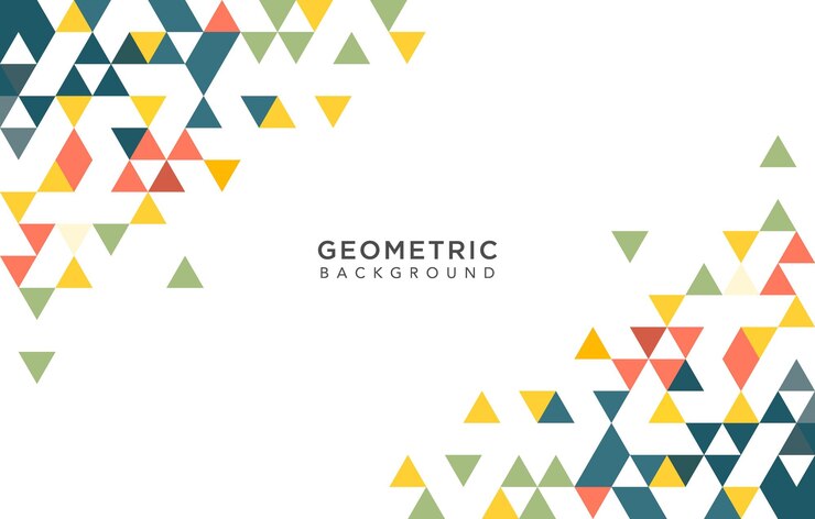 Vector abstracte geometrische achtergrond met driehoeksvormen