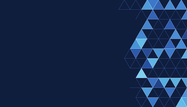 Abstracte geometrische achtergrond met isometrische digitale kubus isometrische op blauwe achtergrond