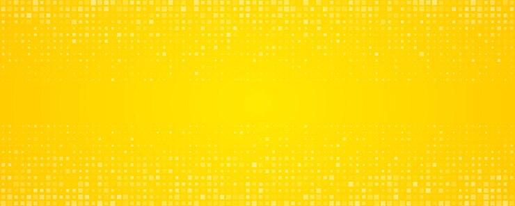 Abstracte geometrische achtergrond met vierkanten Gele pixelachtergrond met lege ruimte