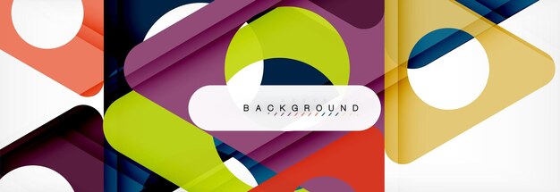 Abstracte geometrische achtergrond Moderne overlappende driehoeken Ongebruikelijke kleurvormen voor uw bericht Zakelijke of technische presentatie app cover