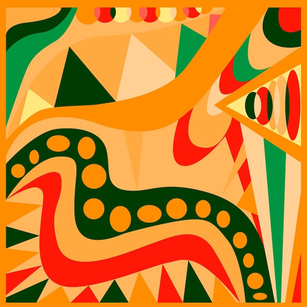 Vector abstracte geometrische achtergrond pucci-stijl