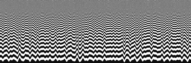 Abstracte geometrische achtergrond zwarte gebogen lijnen vector banner