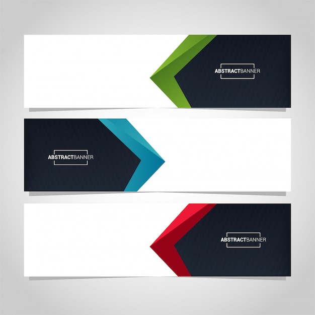 Abstracte geometrische banner