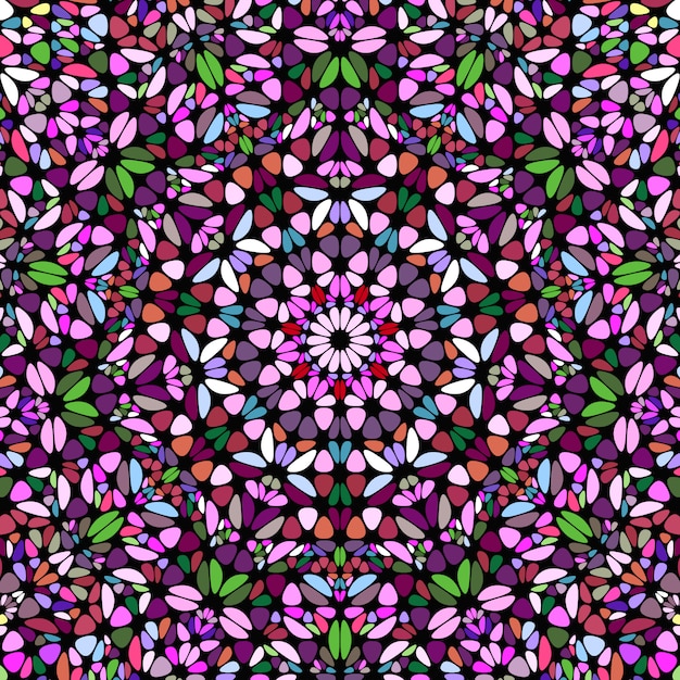 Abstracte geometrische cirkelvormige bloemenmozaïekachtergrond