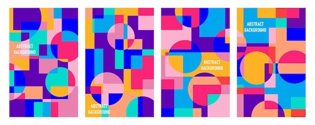 Abstracte geometrische cover-collectie