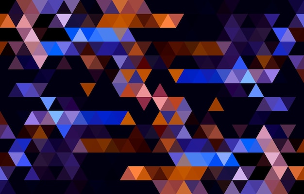 Vector abstracte geometrische donkere achtergrond met driehoeksvormen