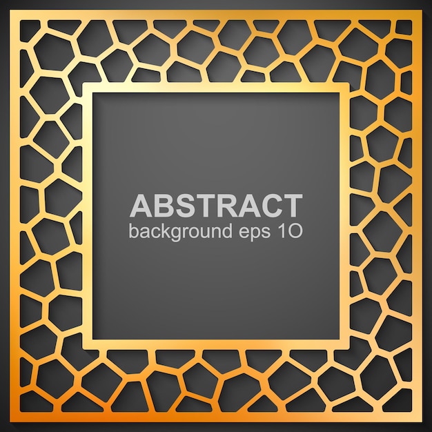 Vector abstracte geometrische frame achtergrond