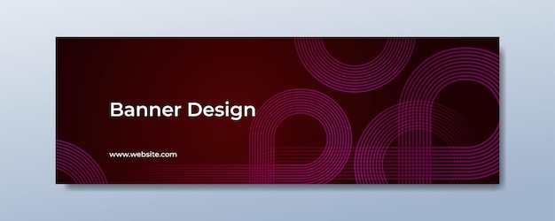 Abstracte geometrische gradiëntlijn banner achtergrond met schaduwpak voor zakelijke banner achtergrondpresentatie en nog veel meer Premium Vector