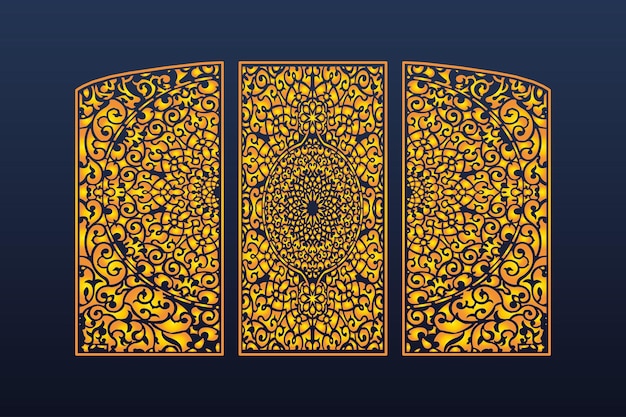 Abstracte geometrische islamitische achtergrond Decoratief Arabisch ornament naadloos patroon