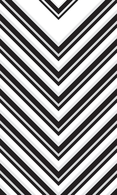 Abstracte geometrische lijnen zwart-wit behang