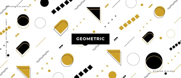 Abstracte geometrische met verschillende vormen achtergrond.