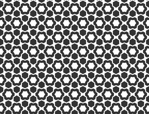 Vector abstracte geometrische naadloze patroon herhalende geometrische zwart-wit textuur geometrische decoratie