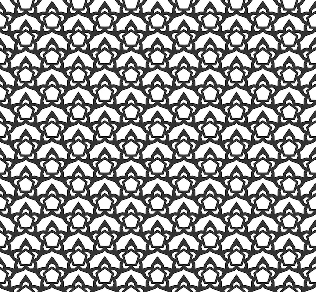 Abstracte geometrische Naadloze patroon Herhalende geometrische Zwart-wit textuur geometrische decoratie