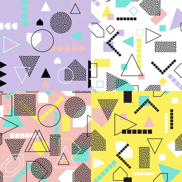 Abstracte geometrische naadloze patroonreeks