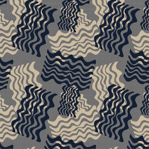 Abstracte geometrische patroon camouflage naadloze achtergrond tegels