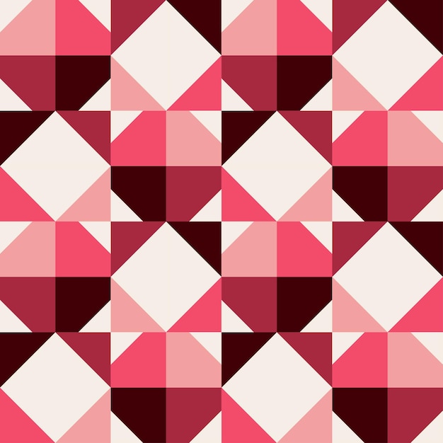 Abstracte geometrische patroon vierkante vorm rode kleur naadloze illustratie sjabloon voor achtergrond poster banner