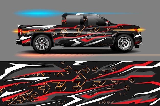 Abstracte geometrische Racing achtergrond voor vinyl wrap en sticker