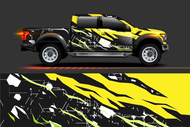 Abstracte geometrische Racing achtergrond voor vinyl wrap en sticker