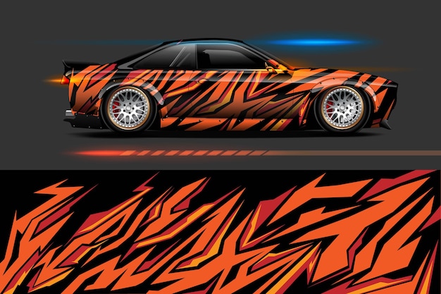 Abstracte geometrische Racing achtergrond voor vinyl wrap en sticker