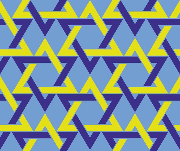 Abstracte Geometrische Retro Driehoeken Sterren Naadloze Vector Patroon Trendy Mode Kleuren Minimalistisch