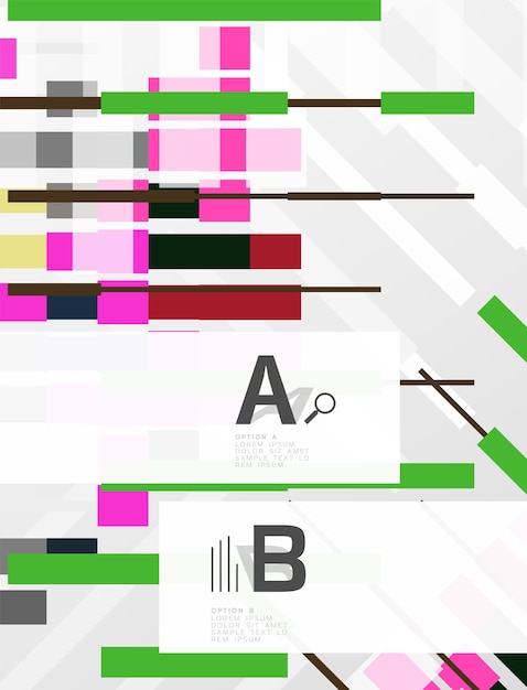 Abstracte geometrische textuur met infographic opties Vector sjabloon achtergrond voor print workflow layout diagram nummeropties of webdesign banner