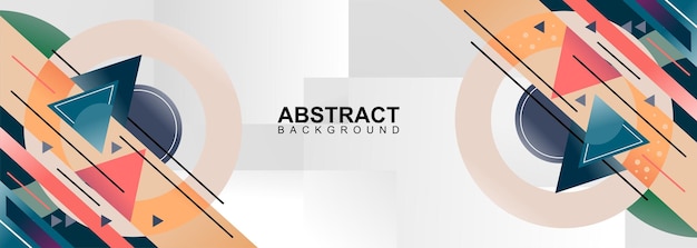 Abstracte geometrische vector voor bannerontwerp