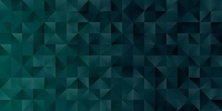 Vector abstracte geometrische veelhoek achtergrondbehang. header cover met driehoekige laag polly smaragdgroen