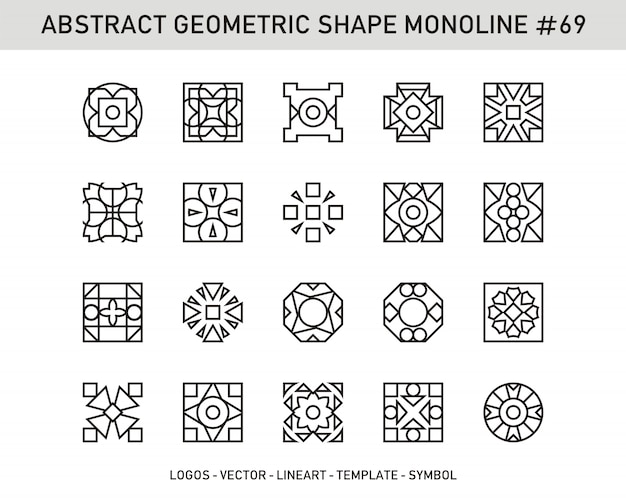 Abstracte geometrische vorm # 69