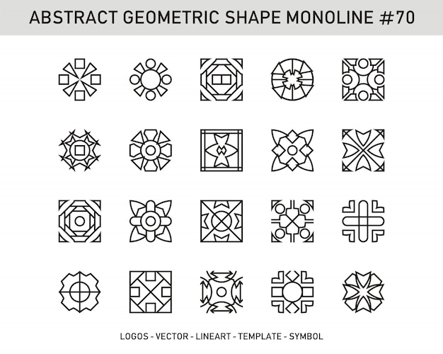 Abstracte geometrische vorm # 70