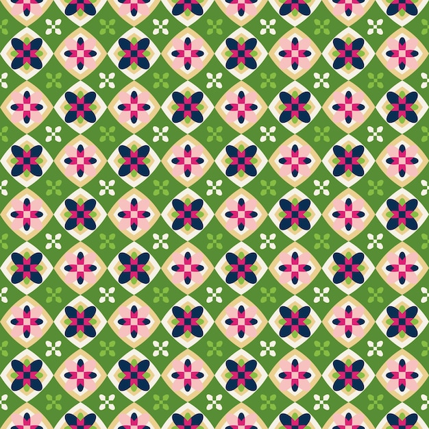 Abstracte geometrische vormen naadloze vector patroon hypnotische psychedelische retro vierkanten azulejos