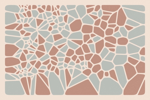 Abstracte geometrische Voronoi diagram frame illustratie