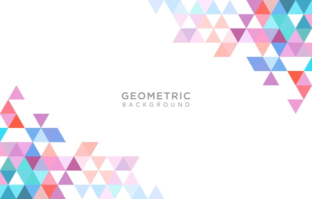 Vector abstracte geometrische witte achtergrond met driehoeksvormen