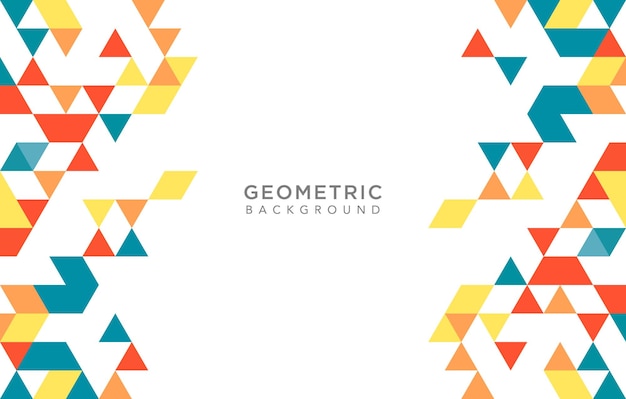 Vector abstracte geometrische witte achtergrond met driehoeksvormen