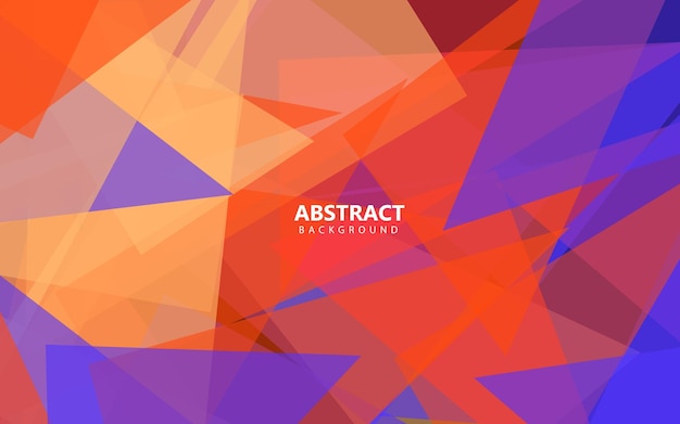 Abstracte geomtrict blauwe en rode kleurenvector als achtergrond