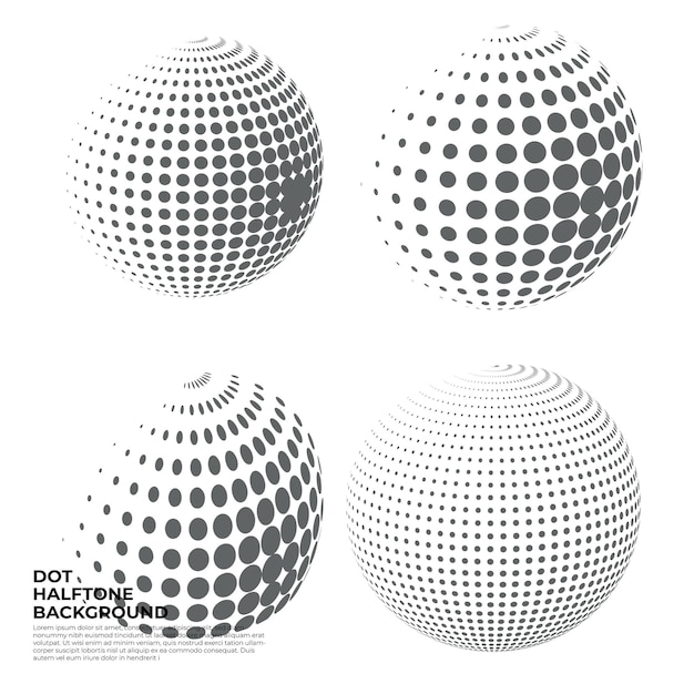 Abstracte globe grunge halftone vector banner ontwerp achtergrond