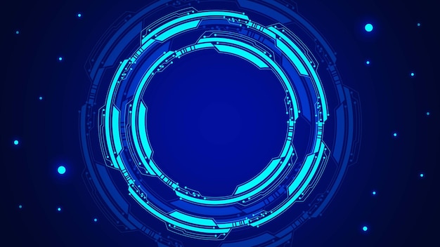 Abstracte gloeiende blauwe hud met deeltjes voor technologie achtergrondontwerpconcept
