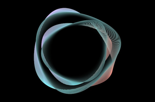 Abstracte gloeiende ring