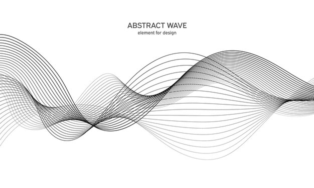 Abstracte golf als achtergrond met lijnen.